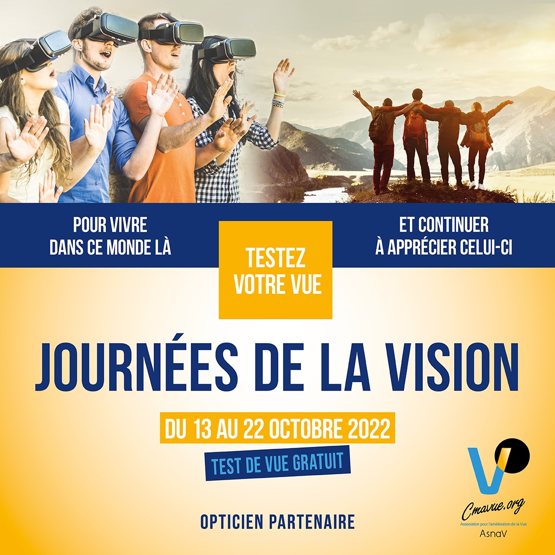 santevisuelle's tweet photo. Le compte à rebours est lancé !! ⏱

#journeedelavision #testdevue #asnav
#testgratuit #vue #opticien https://t.co/2zCa5GzUR5