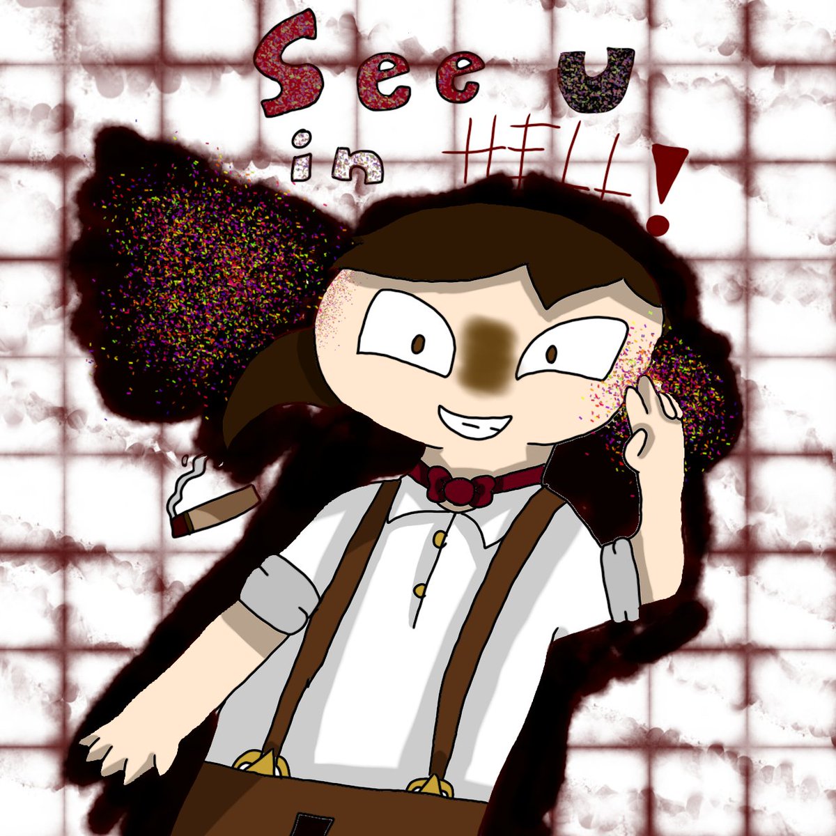 Some art I did with some new brushes and I figured out about the magic wand thing and how it lets me color in one area, so that really helps^^