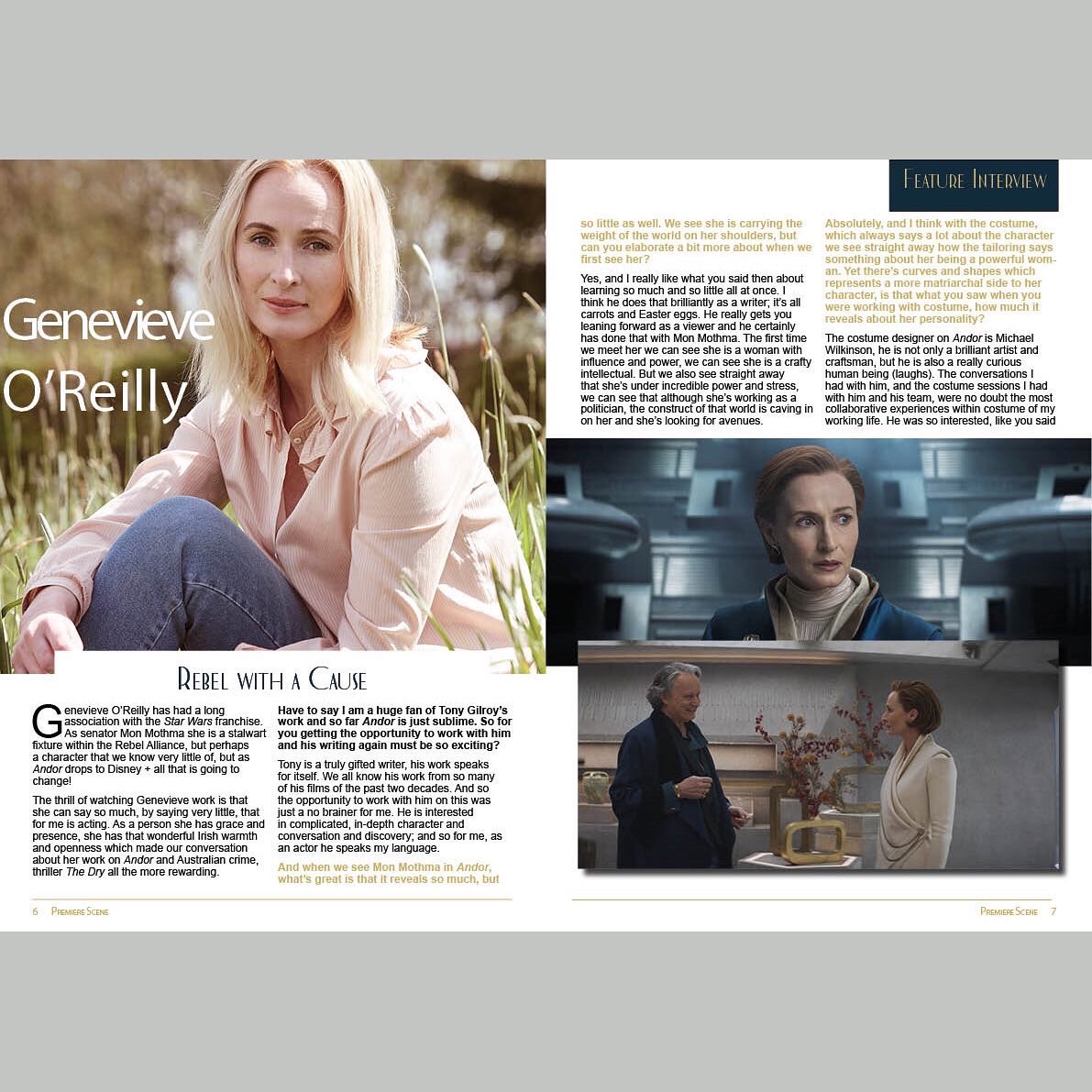 Clairebueno_'s tweet photo. Rebel with a cause. Truly thrilled to have @StarWarsUK Mon Mothma, actress Genevieve O'Reilly gracing our cover. Genevieve reprises the role of the Senator in Disney's #Andor. https://t.co/lnTlC5e9HZ
Heartfelt thank you to Personal PR
#starwars #monmotha #interview https://t.co/QmoBiO0E1D
