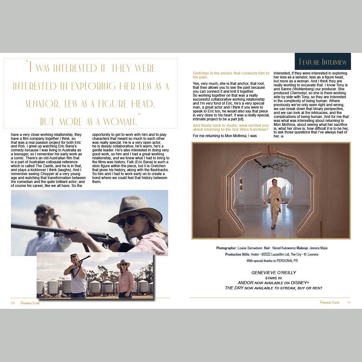 Clairebueno_'s tweet photo. Rebel with a cause. Truly thrilled to have @StarWarsUK Mon Mothma, actress Genevieve O'Reilly gracing our cover. Genevieve reprises the role of the Senator in Disney's #Andor. https://t.co/lnTlC5e9HZ
Heartfelt thank you to Personal PR
#starwars #monmotha #interview https://t.co/QmoBiO0E1D