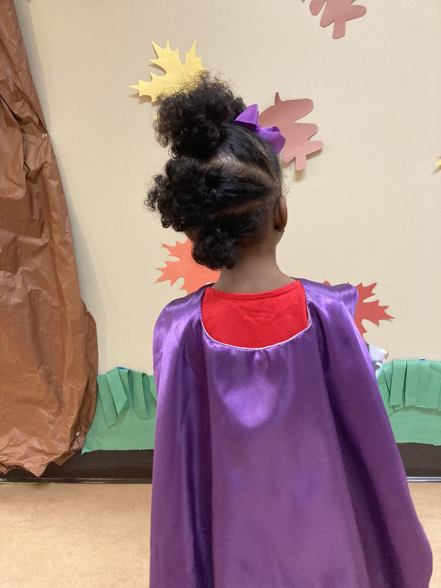 RevNunnWisdom's tweet photo. Today at Emory’s daycare they have an event where you dress up as a book character and you bring the book the character is based off of. Thank you for a beautiful story. @MatthewACherry #hairlove https://t.co/vpD23BvTeD