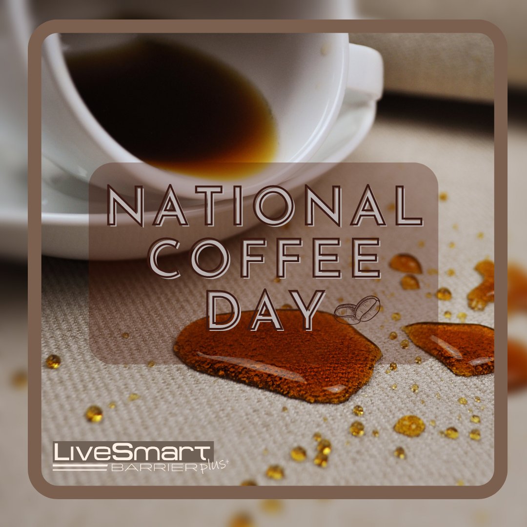 “A bad day with coffee is better than a good day without it” ☕🖤😍
__________
#NationalCoffeeDay #SpillPROOF #SpillsHappenStainsShouldnt #LiveSmartFabric #LiveSmartEvolve #LiveSmartUltra #LiveSmartBarrierPlus #LiveSmartOutdoor #WashablesByLiveSmart #EnjoyLifeStaySpotless