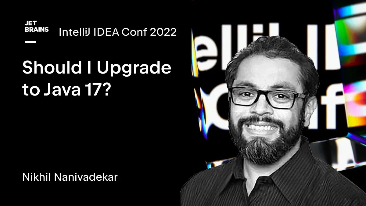 IntelliJ IDEA, a JetBrains IDE (@intellijidea) on Twitter photo In 30 minutes, <a href="/NikhilNanivade/">Nikhil Nanivadekar</a> will showcase the new features of Java 17, as well as demonstrate its improvements, provide performance comparisons, and briefly discuss upgrade strategies at #IntelliJIDEAConf.
Join now: buff.ly/3BULQYU In 30 minutes, <a href="/NikhilNanivade/">Nikhil Nanivadekar</a> will showcase the new features of Java 17, as well as demonstrate its improvements, provide performance comparisons, and briefly discuss upgrade strategies at #IntelliJIDEAConf.
Join now: buff.ly/3BULQYU