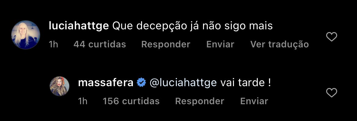 whomath's tweet photo. simplesmente grazi massafera sem muita paciência com bolsominion depois que declarou voto em lula https://t.co/crpJYqSxPZ