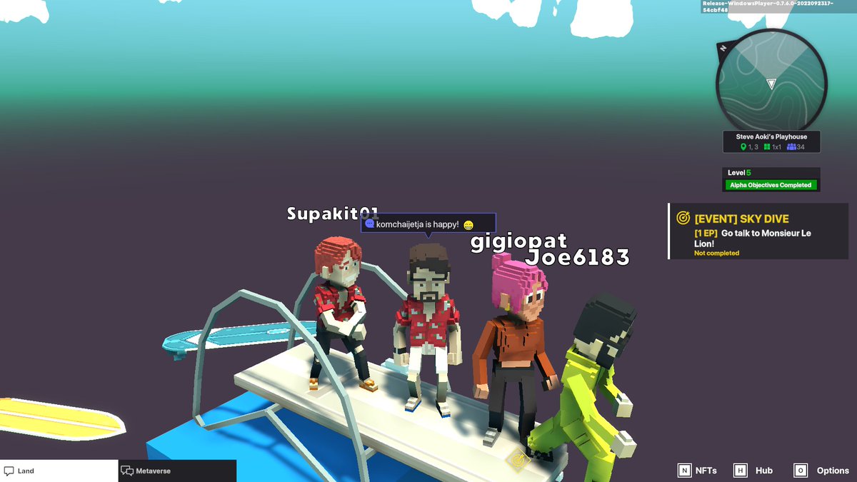 komchaijetja's tweet photo. @TheSandboxGame @steveaoki I just participated in the #SandboxAlphaS3Giveaway for a chance to win 500 SAND! Found the high diving board in @steveaoki's Playhouse, check out my screenshot below!
👇 https://t.co/kafyQ22r2F