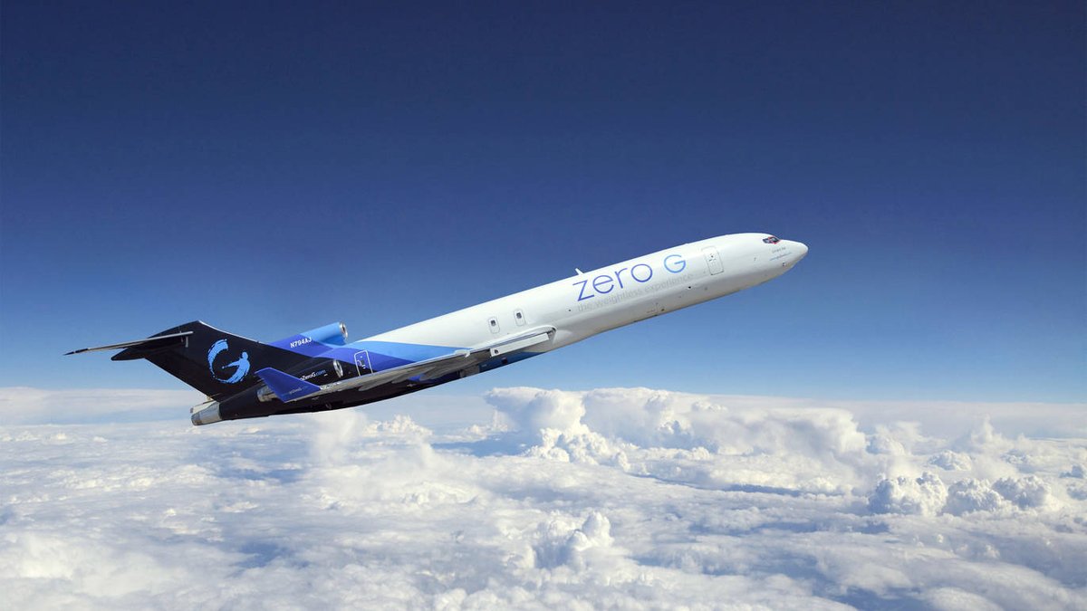 aparrisx's tweet photo. Back when I worked at NASA-JSC I flew on the "Vomit Comet". Well, it's time to "Fly" again! I am beyond excited to announce I will be flying on Oct. 23rd out of KSC! Can't wait to share my experience with everyone! @theinspired24 @GoZeroG #theinspired24 #gforceone #zerogravity https://t.co/MYxu0A41D8