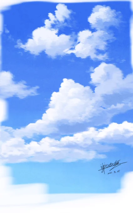 #あなたのあお色の作品を見せてください 青はスケッチの方が多めです 
