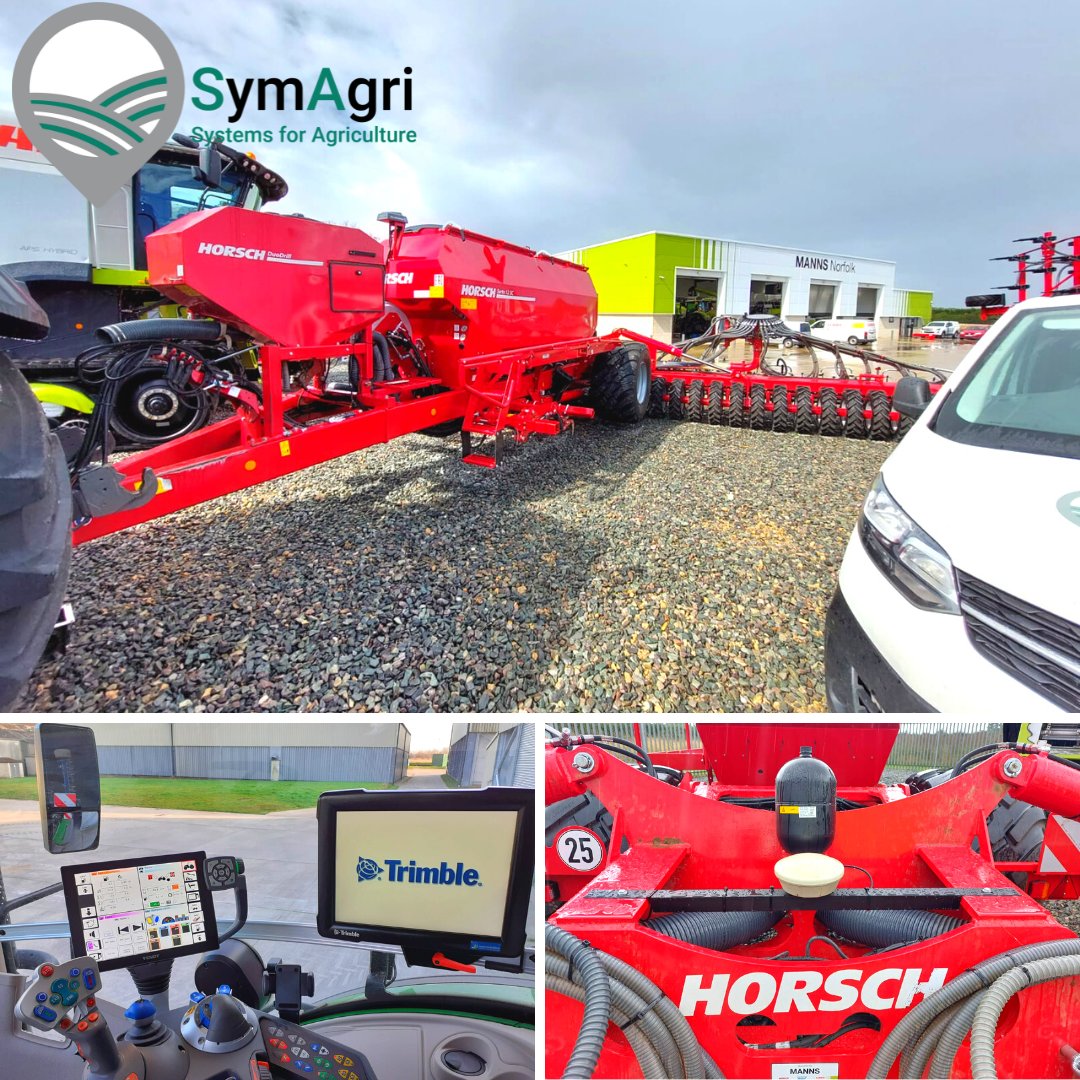 SymAgri's tweet photo. Another Horsch drill has just received Trimble superpowers 💪🦸♂️.
Our Engineer Sam fitted it with Trimble’s TrueGuide implement steering system using the customer’s existing FMX display on RTK corrections.
For more info 👉 https://t.co/DDjOX9bBwE
#trimble #trueguide #horsch https://t.co/RAiTKR4i12