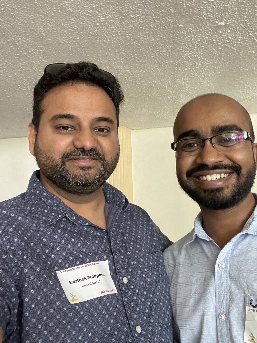 Tweet_KP's tweet photo. Great to see two of the super founders from @JavaCapital portfolio @vivekprakash of @codingal and #PratikMohapatra of @legistify at #goaSuperFun by @gsf_fund. Thanks @rajeshsawhney for making this happen! https://t.co/sCM7UCtsfh