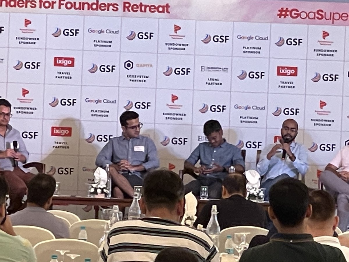 Tweet_KP's tweet photo. Great to see two of the super founders from @JavaCapital portfolio @vivekprakash of @codingal and #PratikMohapatra of @legistify at #goaSuperFun by @gsf_fund. Thanks @rajeshsawhney for making this happen! https://t.co/sCM7UCtsfh