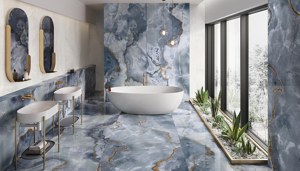 exacttile's tweet photo. Onyx is the center of the new Tele di Marmo Large Format Onyx Collection.
Perfect for both Residential &amp; Commercial applications, this ceramic collection is available in an array of sizes and 5 gorgeous stones to choose from.

#new #ceramic #tile #tiledesign #tileinstallation https://t.co/7GTLdnqEi6
