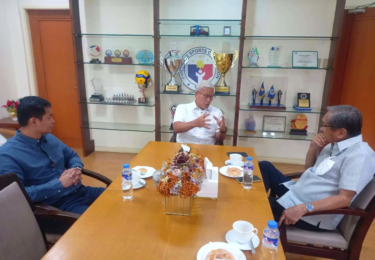 marcusjarwin's tweet photo. Courtesy call with newly appointed PSC Chairman @NoliEala
ABAP President Ed Picson and I had a wonderful time discussing how the PSC and ABAP will work together. https://t.co/fE5Mhl2mFn
