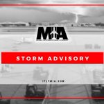 ⚠️ #StormAdvisory (09/29/22) ⚠️ 
MIA is open. We are still experiencing cancellations and delays as a result of #HurricaneIan. If you are traveling today, we recommend following up with your airline before heading to the airport. 