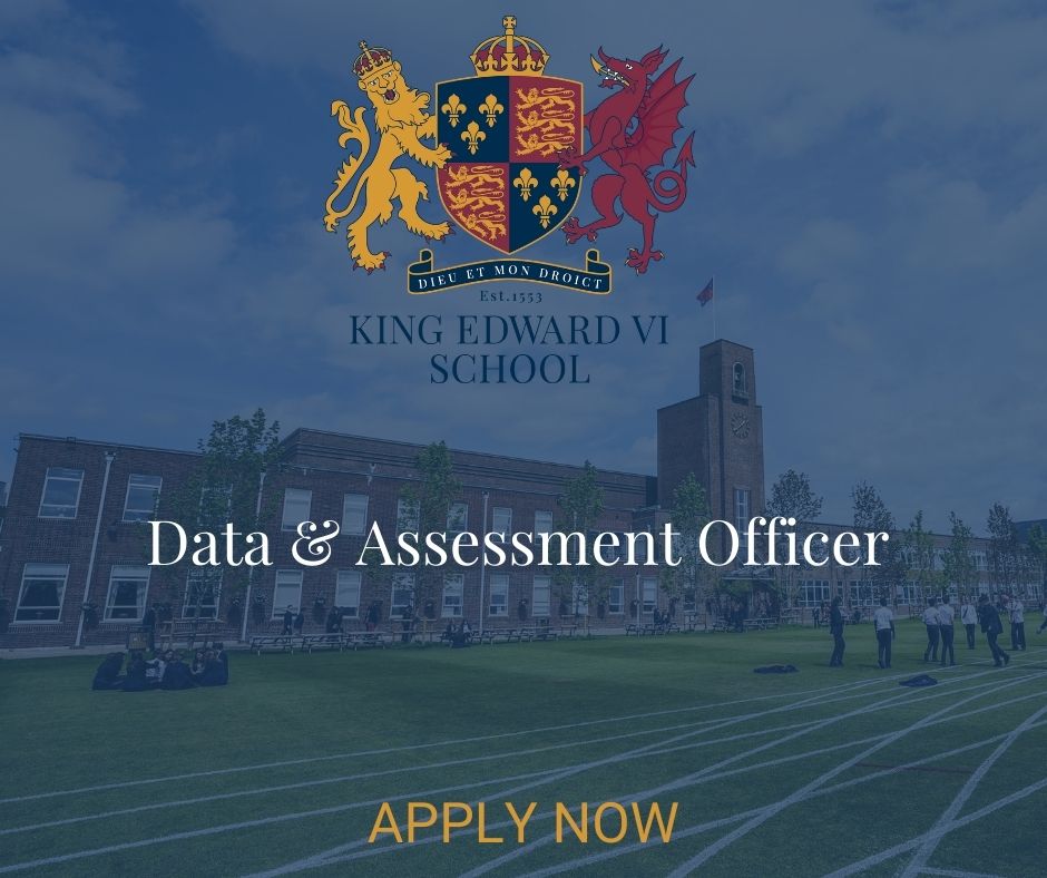 Data &amp; Assessment Officer wanted. 

For more information and to apply, please click here: Data &amp; Assessment Officer - King Edward VI School (kes.hants.sch.uk)