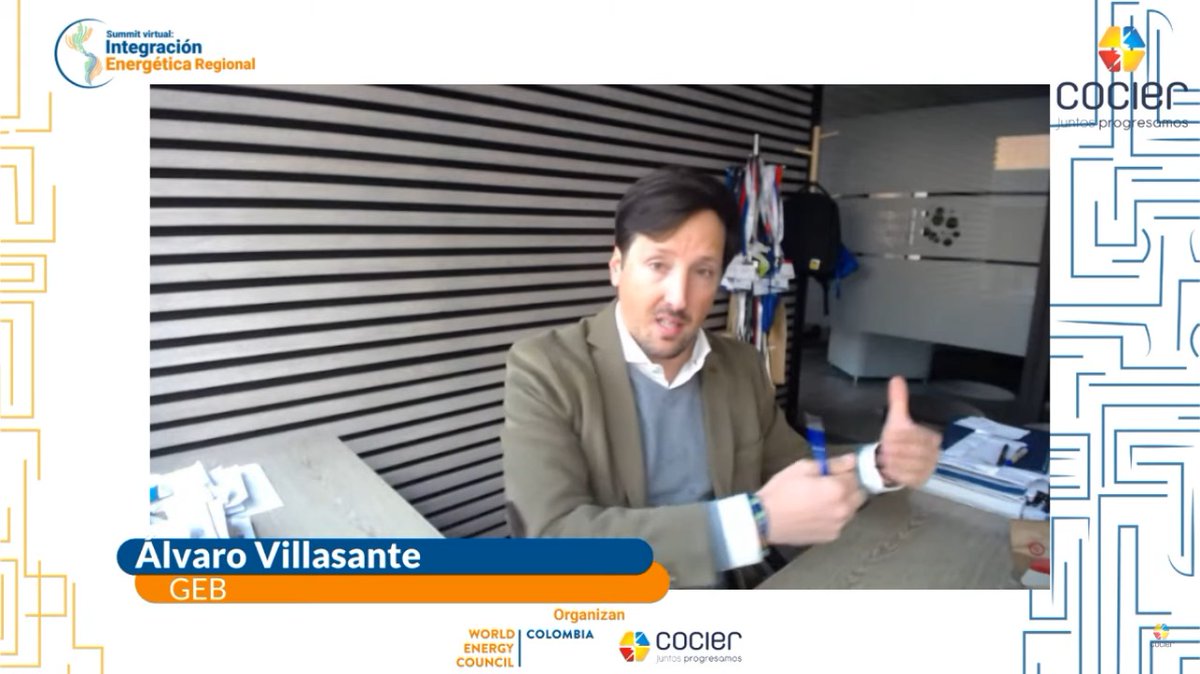 WEC_COLOMBIA's tweet photo. #SummitVirtual | Continuamos con la presentación de Álvaro Villasante, Vicepresidente de Gestión de Negocios e Innovación de @GrupoEnergiaBog , nos acompaña en el panel Oportunidades en el mercado energético regional

Estamos de la mano con el @COCIER_ #UnimosEnergíasparaelcambio https://t.co/9mlrGZrC6q