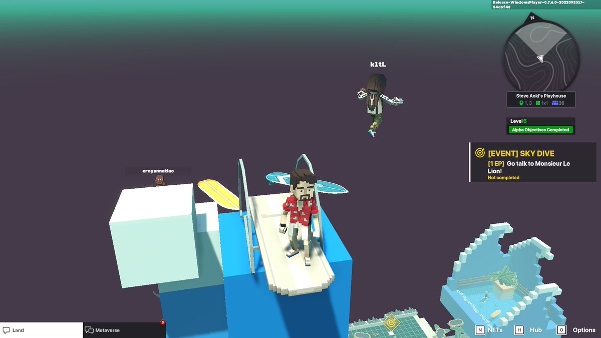 dooniemoonriver's tweet photo. @TheSandboxGame @steveaoki I just participated in the #SandboxAlphaS3Giveaway for a chance to win 500 SAND! Found the high diving board in @steveaoki's Playhouse, check out my screenshot below!
👇 https://t.co/04rfLoN23W
