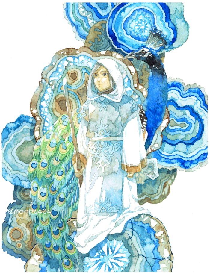 「 #あなたのあお色の作品を見せてください 」|まみたのイラスト