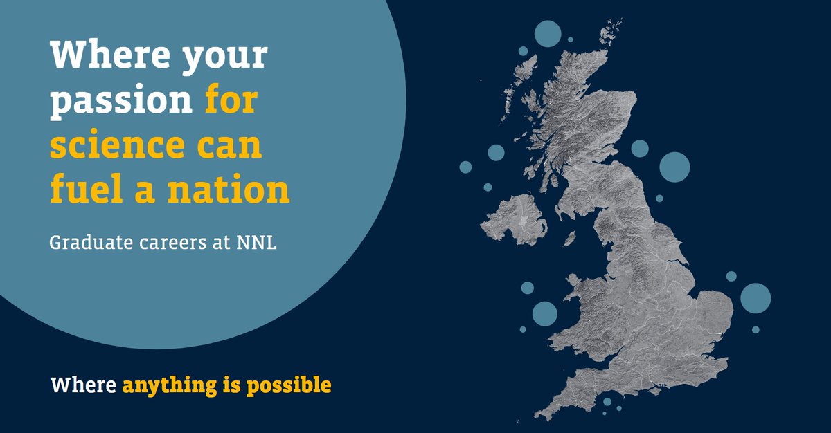 Attention, graduates 👩‍🎓👨‍🎓

Register to join one of NNL’s online talks to discover more about our graduate programme -bit.ly/3St682P

Apply: bit.ly/3fvuMkU

#NNLcareers #graduatejobs #nuclearindustry #graduatescheme