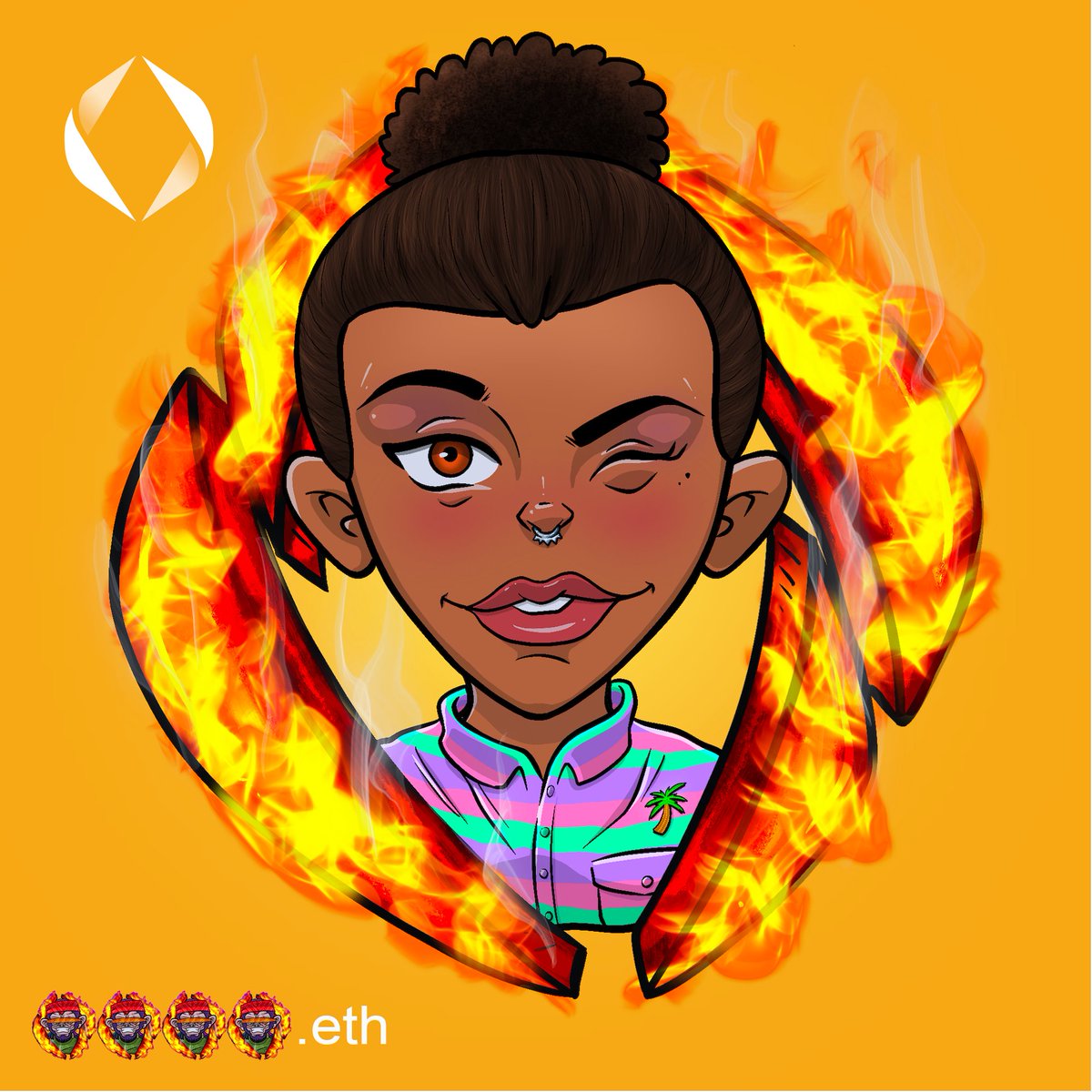 CryptoRotuman's tweet photo. Cant get enough of these Flames!!! @ENSMaxisNFT @ensdomains #maxisflames #nft #Ethmoji https://t.co/HGW3sIALj4