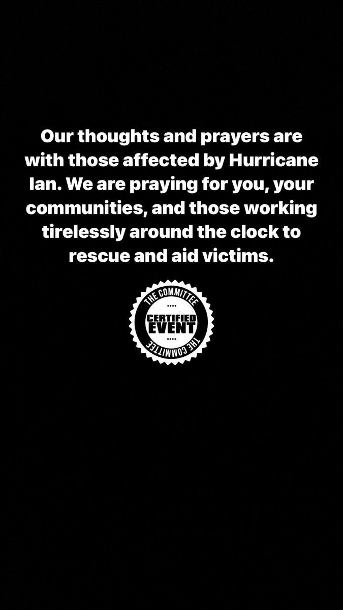 Sending our prayers to all those in Florida!