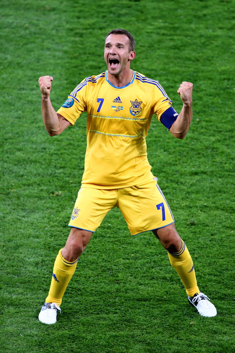 UEFAEURO's tweet photo. 🇺🇦 Ukraine legend Andriy Shevchenko turns 46 today! 🥳

👕1⃣1⃣1⃣ 
⚽️4⃣8⃣ https://t.co/VSGvBP8ihp