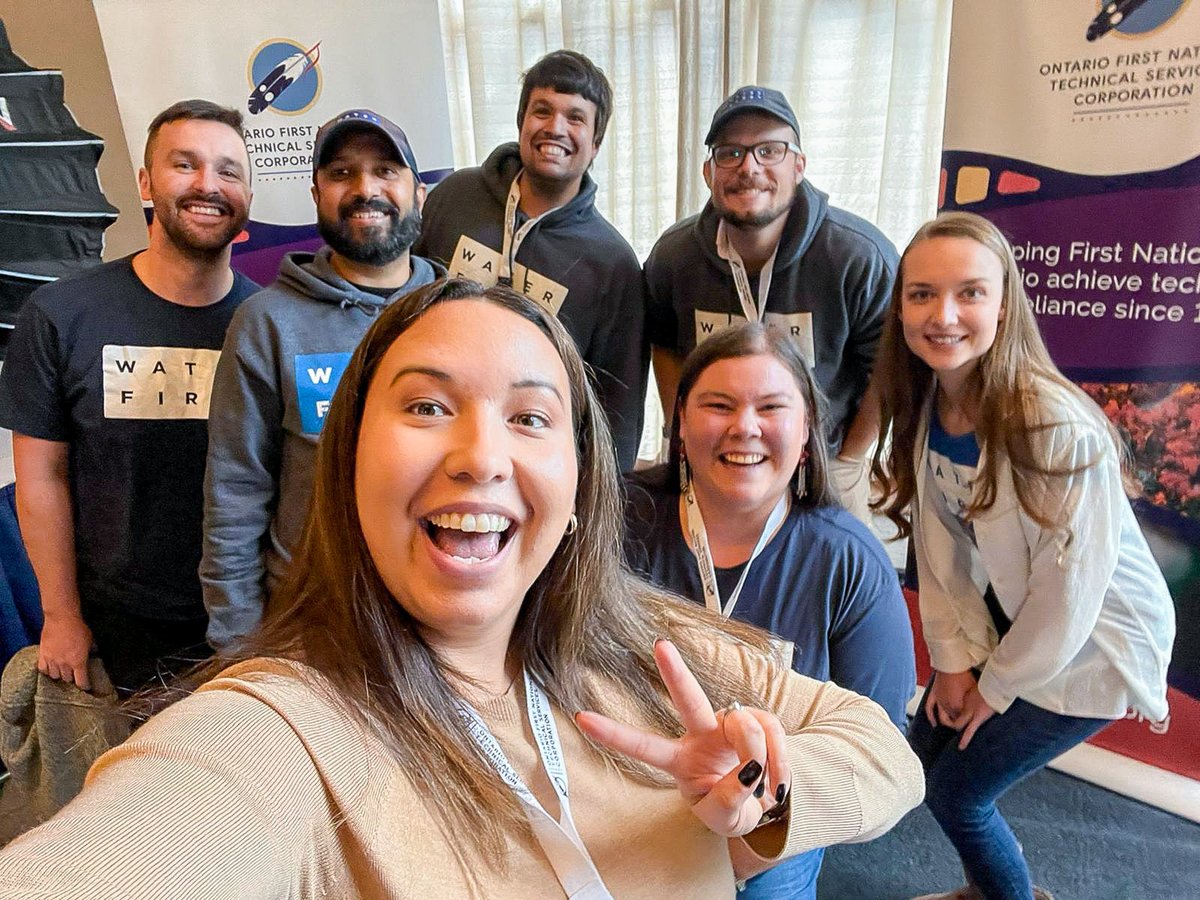 waterfirstngo's tweet image. We had a blast at the @OFNTSC #TechNations 2022 conference yesterday! Today, we’re back at it again, ready to learn more about the many incredible organizations and businesses working to build technical capacity in First Nations communities. Come by our booth and say hello!👋🏼