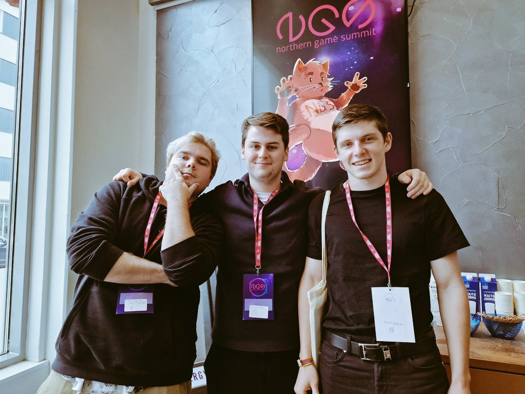 kamk_gg's tweet photo. a great first day of @NGS_Kajaani 2022 alongside @Displate! 🤩 

#NGS2022 #NorthernGameSummit https://t.co/IFGD3g0wrn
