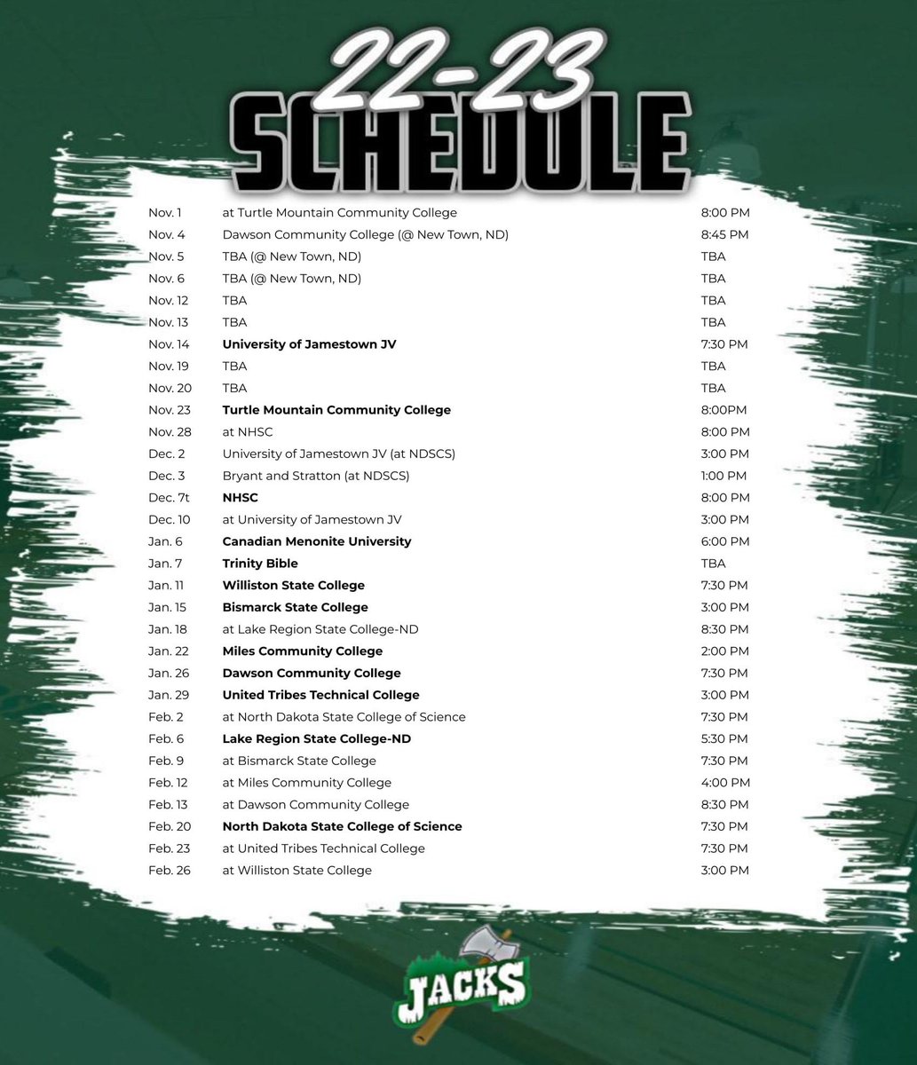 🚨Jacks Fans🚨 Here is your DCB Men’s Basketball 2022-2023 season schedule! #DCBJACKS