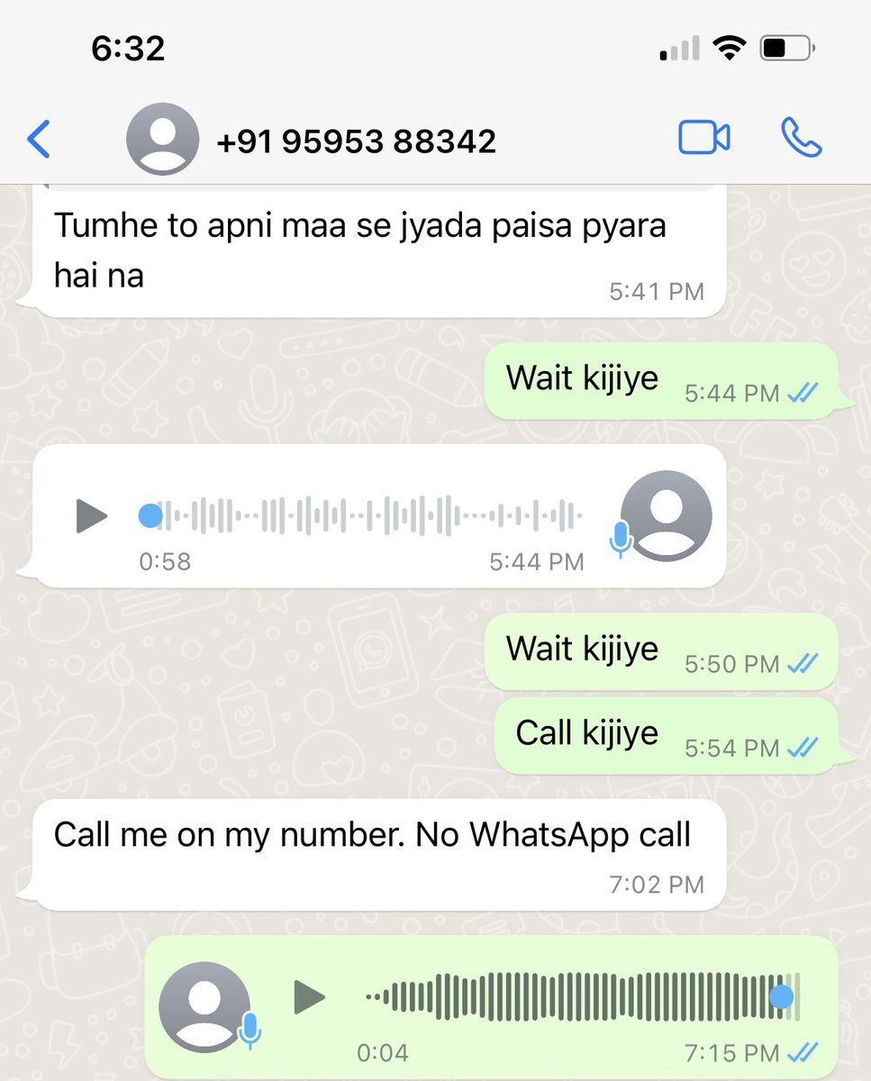 AvaneeshParasar's tweet photo. Please check their chats how Anurag R Khumbhare @kumbhare_anurag used to use his wife Ritika Mehar . Please check his number how he mentally threatened me to give money. Please help @nagpurcp @MahaCyber1 @NagpurPolice @YouTube @facebook @helpline_BP https://t.co/rpm27zqHHE