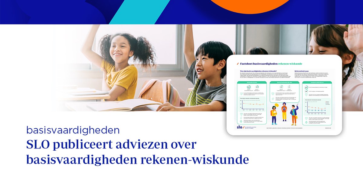 Om scholen te ondersteunen bij het versterken van de basisvaardigheden rekenen-wiskunde publiceert SLO een factsheet, stappenplan en adviezen.

bit.ly/3DZAXI9