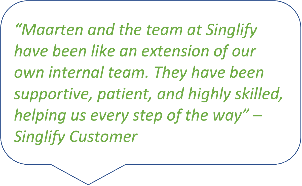 singlify's tweet photo. We value our customers and the positive feedback we receive from them! At Singlify, we pride ourselves on providing the very best experience for our clients each and every day.

#customerquote #clientfocused #socialimpact #socialinvestment #valuebased #digitaltransformation https://t.co/1es7enrRng