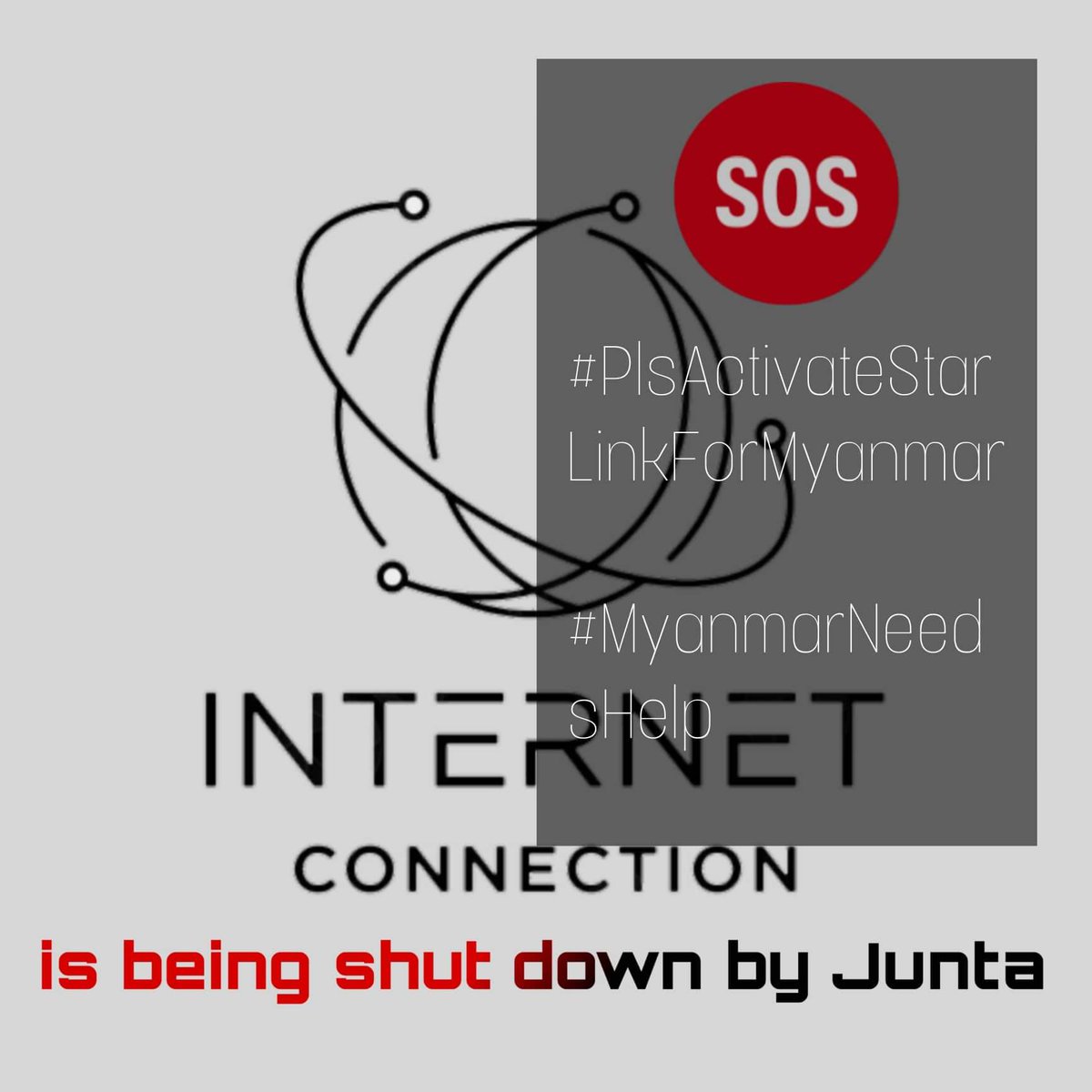 b3rry_y's tweet photo. Myanmar is a country in urgent need of international assistance due to the brutality of the dictator. Among these, StarLink is something pple who are suffering the Junta's killings &amp; human rights violations can rely on.
@elonmusk
#PlsActivateStarLinkForMyanmar 
#MyanmarNeedsHelp https://t.co/dbSSTlaG8m