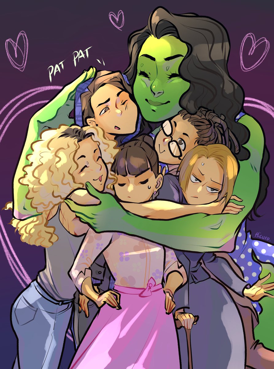I wanted to make a Fanart of a great Actress Tatiana Maslany <3
She is Miss Hulk but not only. She is Sarah, Alison, Cosima, Helena, Rachel and many others... in the series "Orphan Black"

When I saw that she became "She Hulk", I had to represent her with her Sistras !