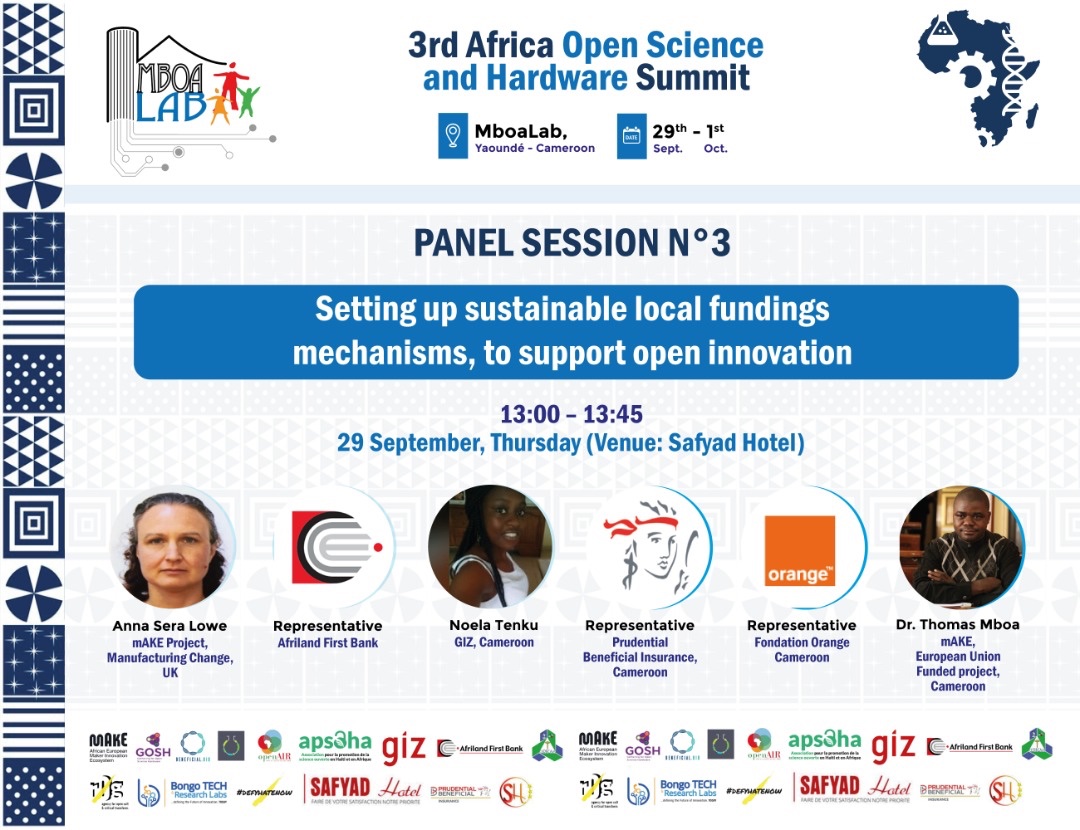 VanisaNgumsie's tweet photo. #AricaOSH# Let’s  talk Sustainability and funding In promoting Innovation
discuss topic: setting up sustainable local funding mechanism, to support open innovation. @HerveMboa @cedbcam @BeneficialBio @ApsohaA @LabMboa @AfricaOSH https://t.co/pyGiA91uaW