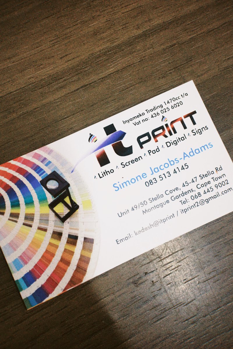OfficialITPrint's tweet photo. We Are Welcoming Our New Sales Rep Simone Jacobs-Adams. 
So get in tuck with our Rep to see what's new!
Factory Department - 068 445 9002
Email - itprint2@gmail.com OR marketing@itprint.co.za

#printingservices #customprinting 
 #printing #capetown #localbusiness #AskAMan https://t.co/5VFolRvmsi