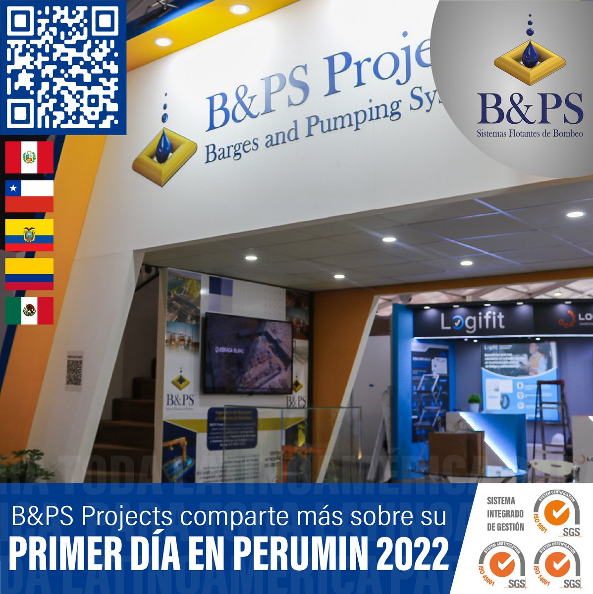 BYPSProjectsPE's tweet photo. B&amp;PS Projects tiene el agrado de compartir momentos de su primer día de participación en el reconocido evento ferial minero PERUMIN 2022, el cual se está llevando a cabo en la ciudad de Arequipa, Perú, desde el lunes 26 hasta el viernes de septiembre de 2022...
(1/3) https://t.co/41msZFI1Hh