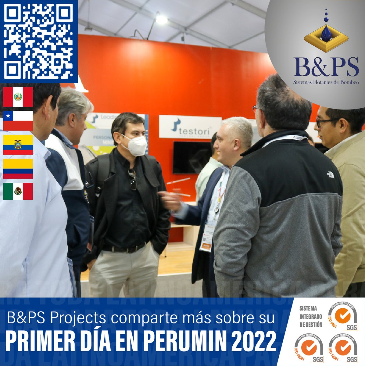BYPSProjectsPE's tweet photo. B&amp;PS Projects tiene el agrado de compartir momentos de su primer día de participación en el reconocido evento ferial minero PERUMIN 2022, el cual se está llevando a cabo en la ciudad de Arequipa, Perú, desde el lunes 26 hasta el viernes de septiembre de 2022...
(1/3) https://t.co/41msZFI1Hh