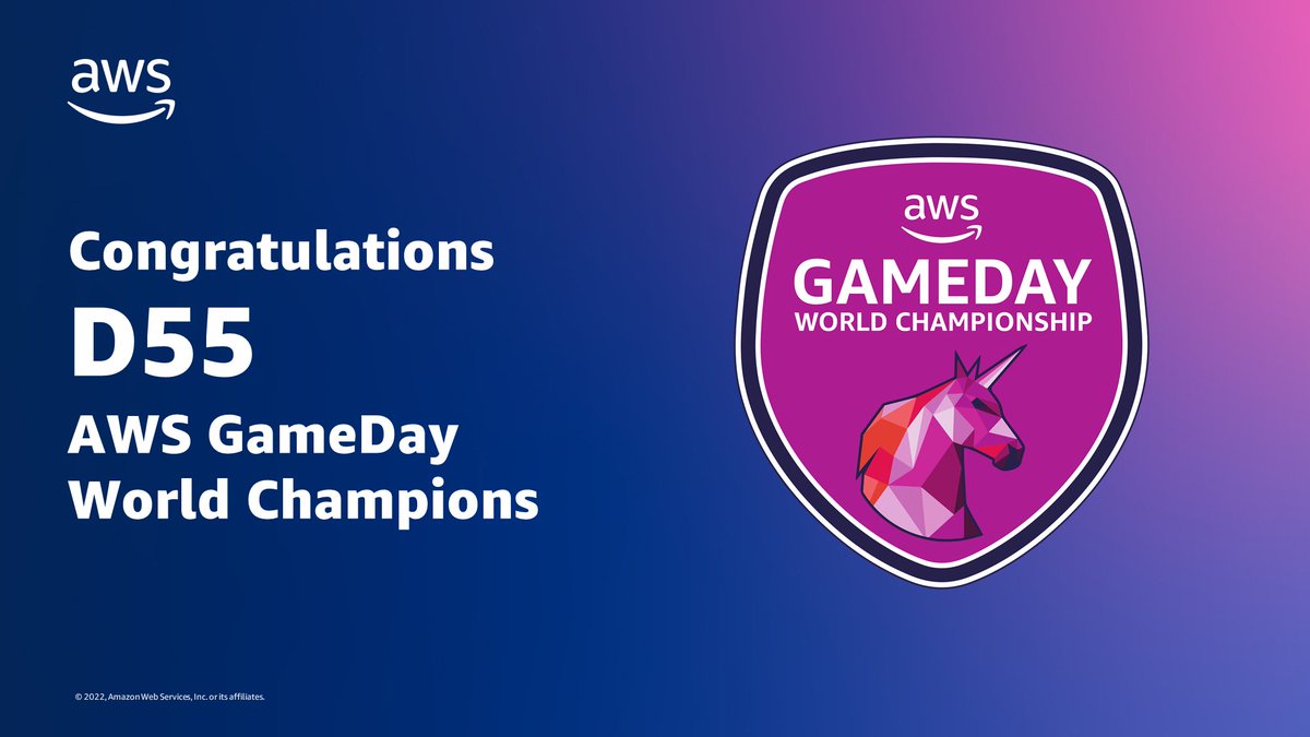 After securing a narrow win in the finals, team D55 from UK triumphed over teams from all around the world to become the inaugural AWS GameDay World Champions. Congratulations on a well-deserved victory!

Next stop - AWS re:Invent!

#aws #awsgameday #awscommunity