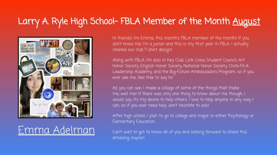 Ryle HS FBLA tweet media