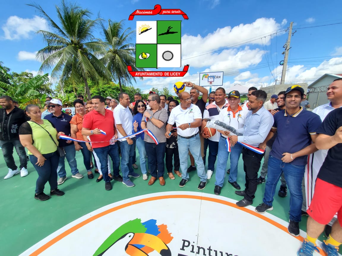 alcaldiadelicey's tweet photo. ENTREGA CANCHA DEPORTIVA JUAN ANTONIO ALIX, DE LICEY ARRIBA.
JUAN ANTONIO ALIX, LICEY AL MEDIO, R.D. - El Alcalde Lic. Miguel Paulino (Papi) contando con la presencia del Alcalde de Tamboril Anyolino Germosén, El Director Distrital de Canca la Piedra Lisandro de la Cruz (Liso), https://t.co/dwTtutZRRJ