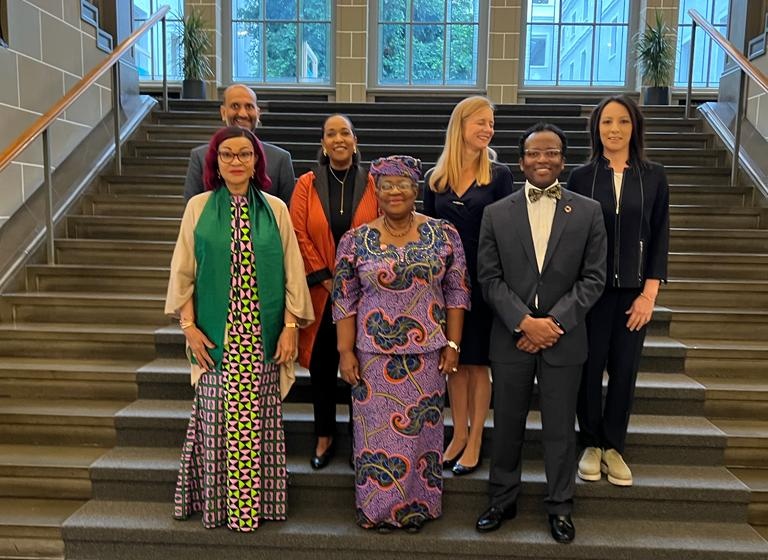 JosefaSacko's tweet photo. This morning, I had the honor to participate as panelist at the @wto Public Forum under the theme: Delivering a Trade Agenda for a Sustainable Future. In our session, we discussed the #TradeEnvironment nexus. Trade & climate change as a two-way relationship. https://t.co/rrXj2RBgdj