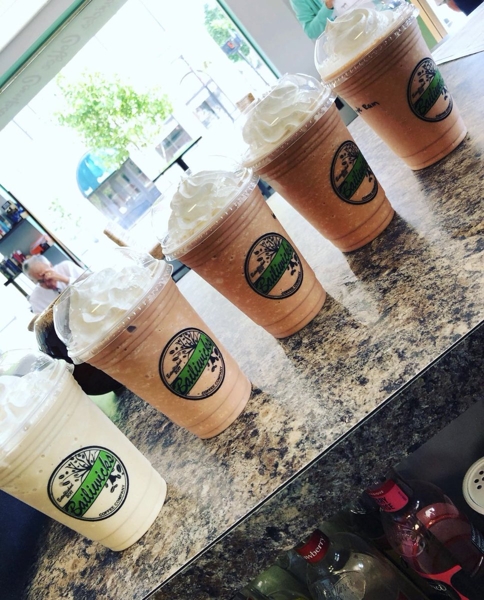 BailiwicksCoffe's tweet photo. It’s National Coffee Day!! Grab some friends and celebrate…Bailiwicks-style! Hot, over ice, or blended frozen we’ll make it just how you like it! https://t.co/EA3SOUPD1w