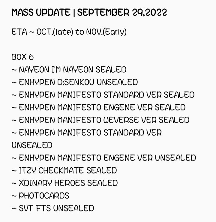 MaesOlshop_PH's tweet photo. #MaesOlshop_Updates
#Maes_Updates

Update for box 6,momove po yung eta kasi dipa po maaayos ni consol yung box p kasi naaksidente daw p sya,wait po muna natin sya gumaling🥺hope y'll understand,ty!

Yes po filipina po yung consol ko kaya hindi narin mahirap makipag usap sakanya😊 https://t.co/j4QaTo6KBD
