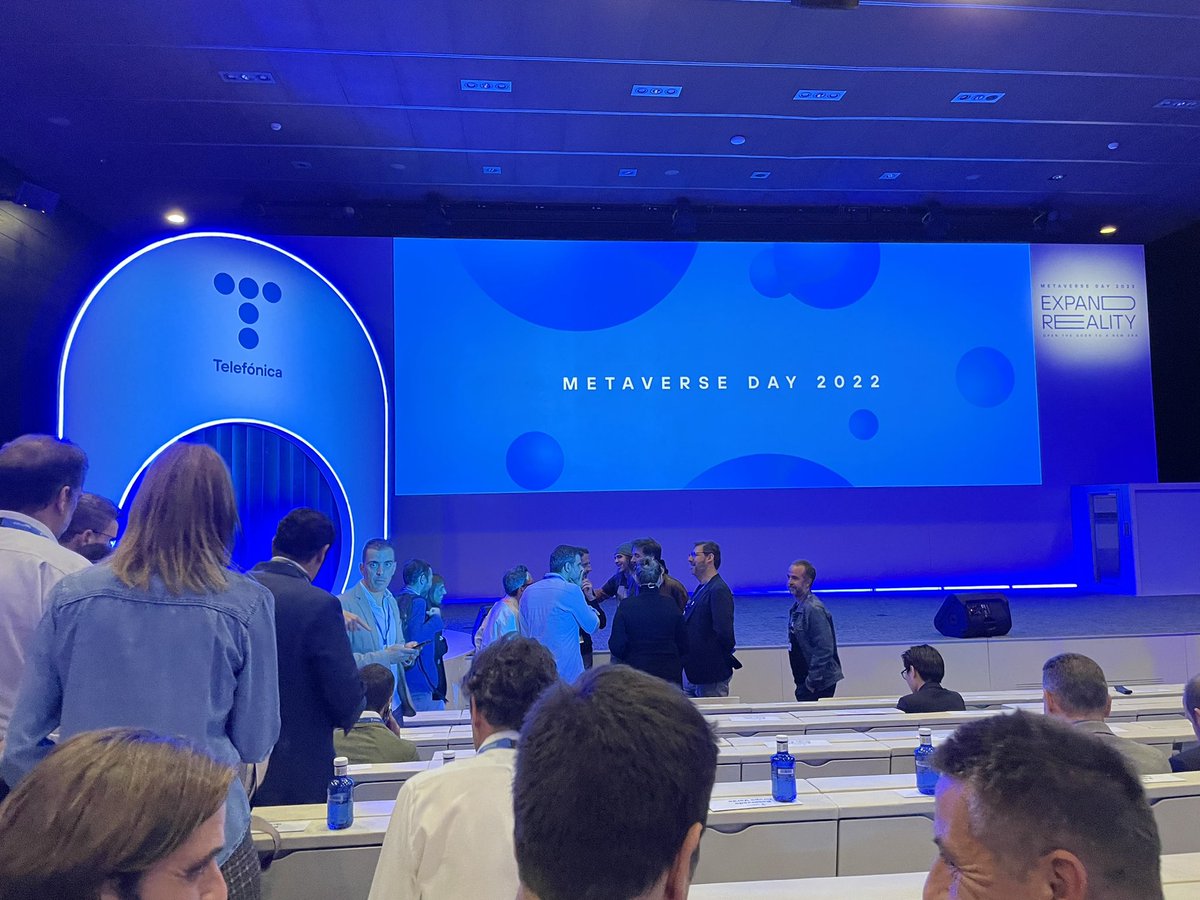 evveland_web3's tweet photo. Getting ready to start live tweeting from Telefonica’s Metaverse Day in Madrid. https://t.co/N1lphJc1vh