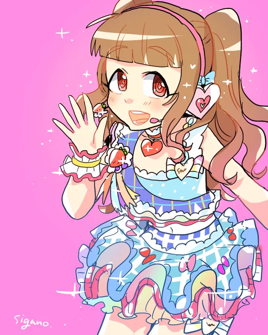 スイートアンジュベリーコーデ、可愛い!!(お靴まで入りませんでした…) 