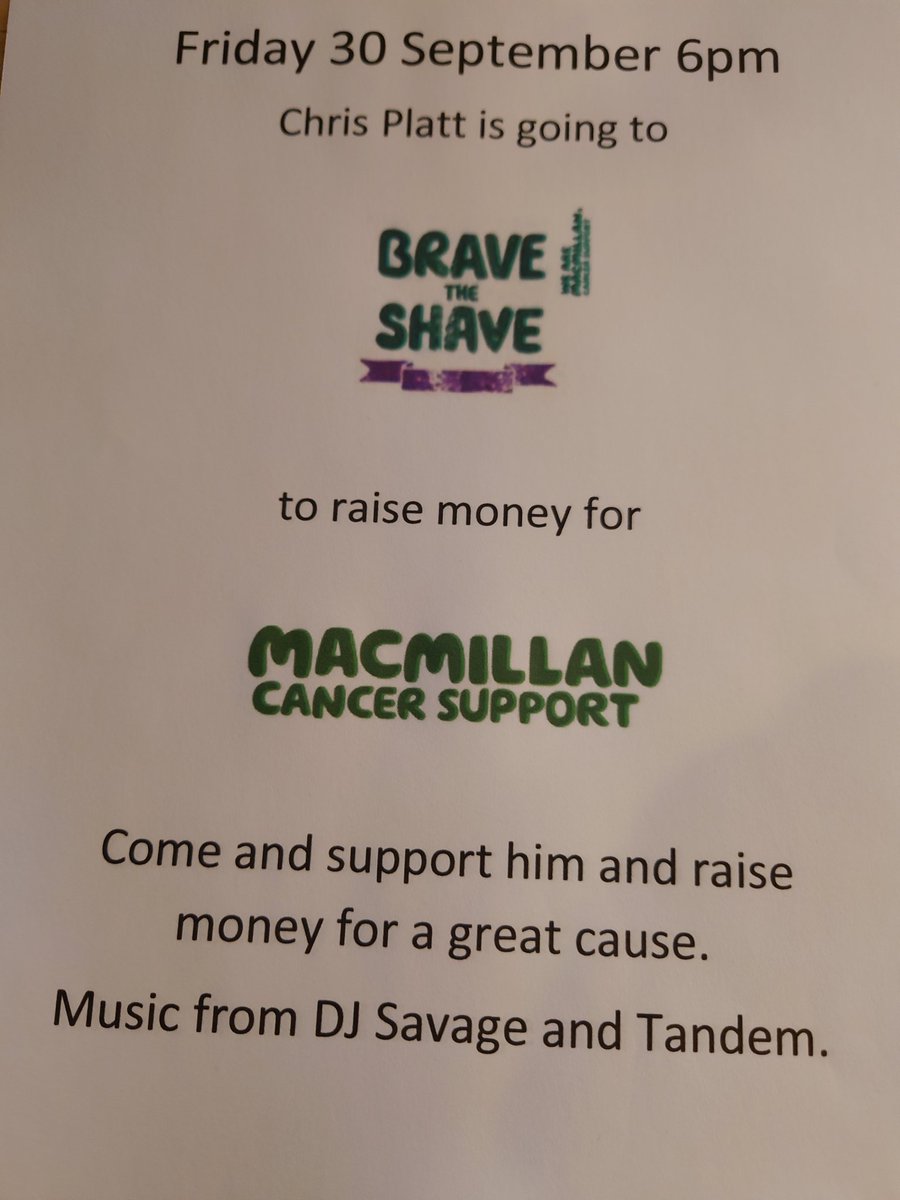 This is happening on Friday. Come and help Chris raise money for a great cause <a href="/macmillancancer/">Macmillan Cancer Support</a> @YorkBeer