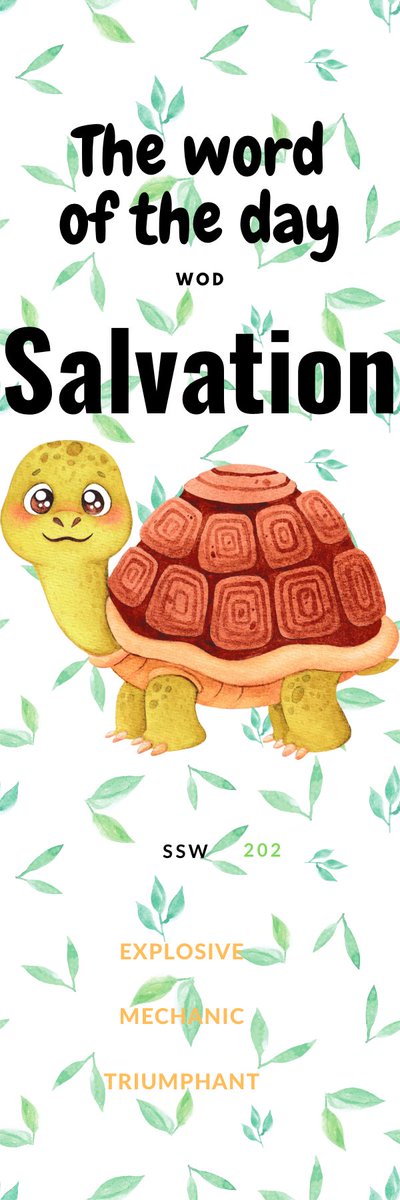 allShaynobutter's tweet photo. #salvation #words #wod #ssw #SSW22 #SSW202 #GODDID https://t.co/rVsOAneHey