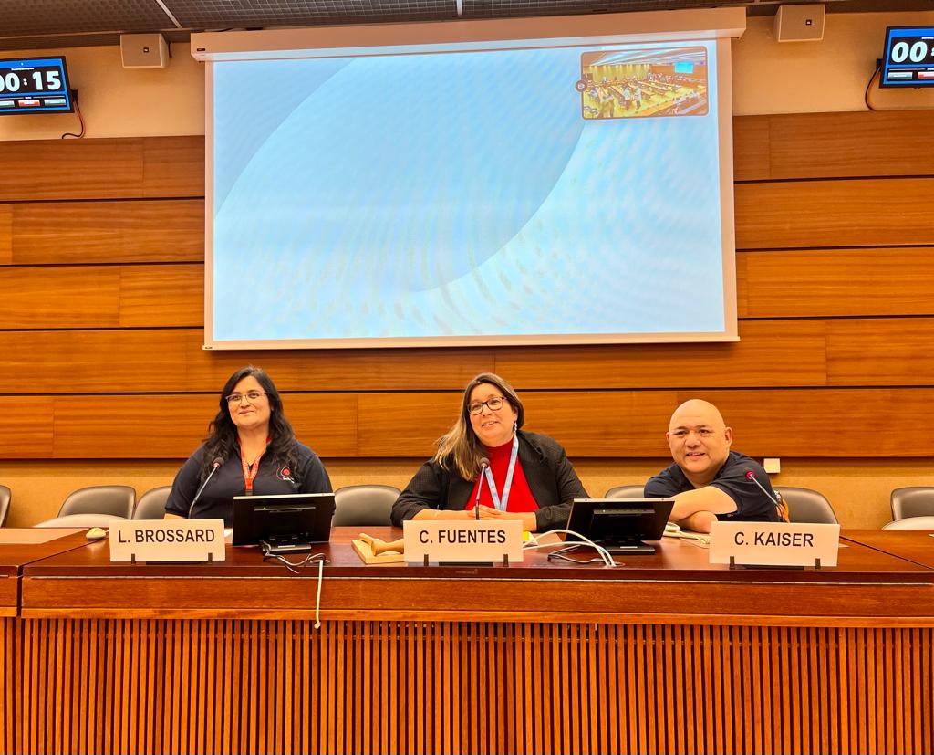 ChileONUGinebra's tweet photo. #CDH51 #HRC51 Embajadora @Cfuentesjulio modera evento paralelo  "Inclusión y derechos humanos de las personas con discapacidad en situaciones de emergencia" con la participación de Carlos Kaiser @kaisermansilla y Loreto Brossard @lorettinha de @ONGinclusiva 🇨🇱 https://t.co/vzL6kiES5C