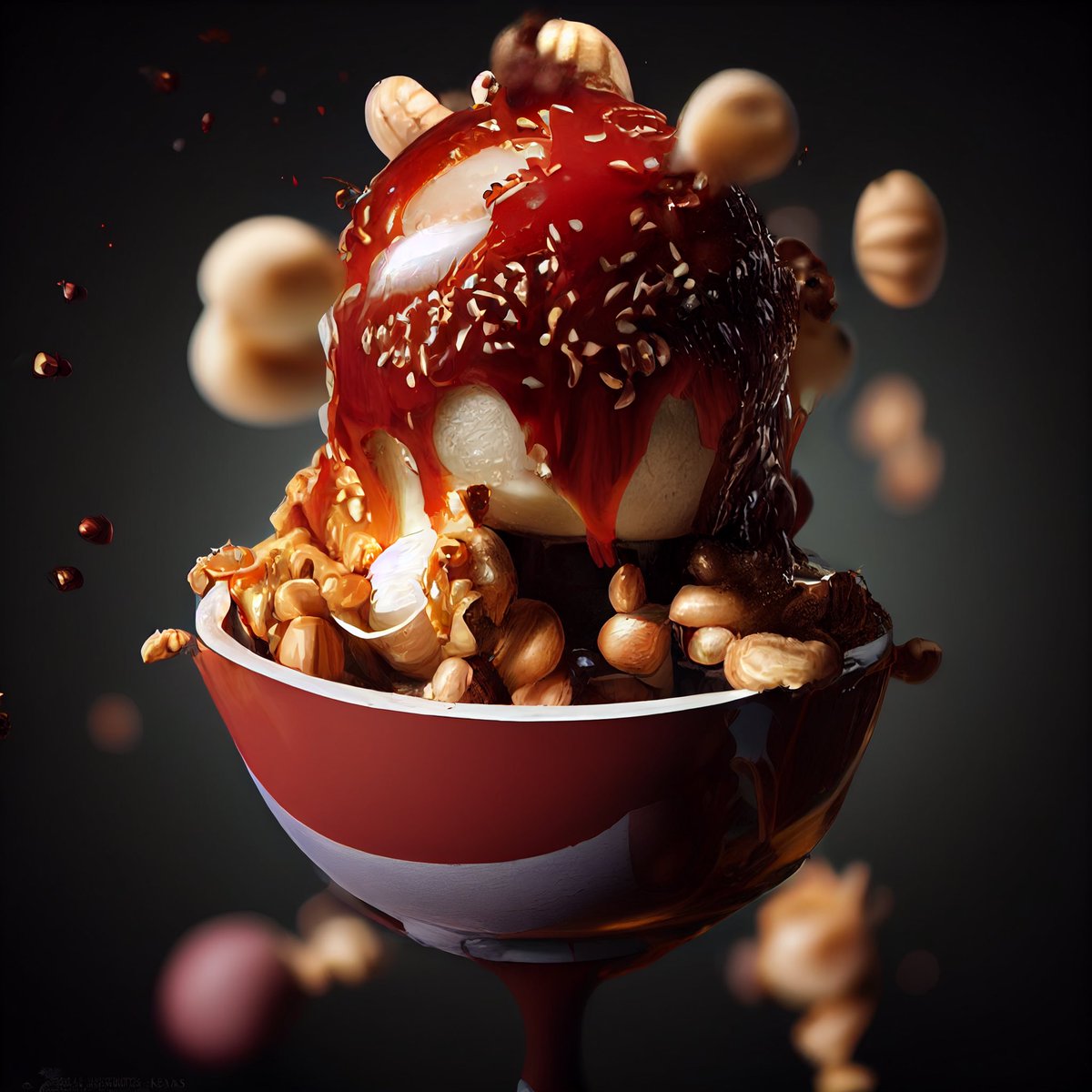 therealloserz's tweet photo. The infamous bad breath sundae from SpongeBob SquarePants 
.
.
#midjourney #ai #midjourneyart #midjourneyai #aiart #aiartcommunity #aiartwork #aiartists #artificialintelligence #machinelearning #aiartcommunity #abstractart https://t.co/k09cxXrkED