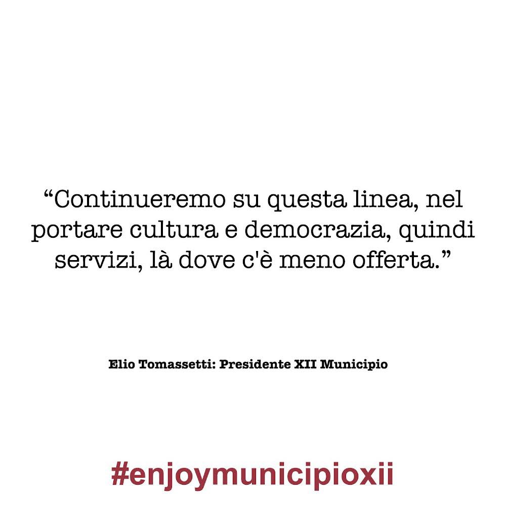 Enjoy_MunXII's tweet photo. “Continueremo su questa linea, nel portare cultura e democrazia, quindi servizi, là dove c'è meno offerta.”Elio Tomassetti: Presidente XII Municipio
durante l’evento LA DODICESIMA NOTTE #enjoymunicipioxii #29settembre #roma #municipioxii #romaeventi #visitroma @TomassettiXII https://t.co/VJTQh5nu1s